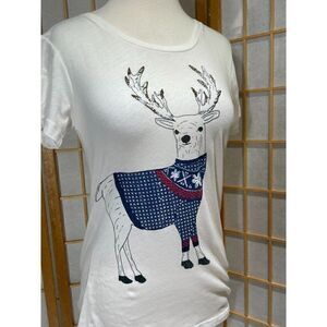 J.Crew XXS Reindeer Tee 